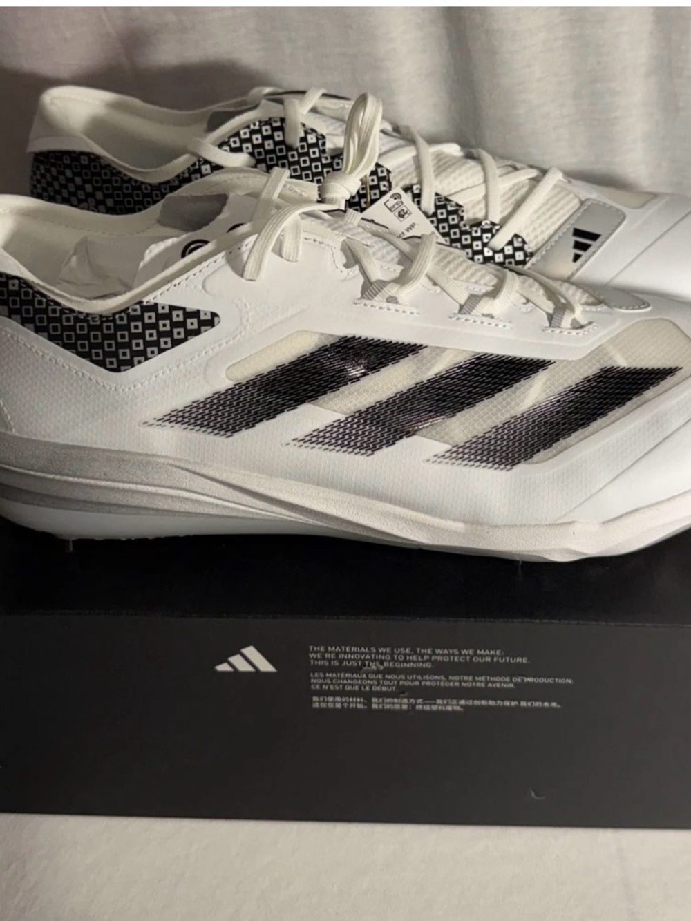 NEW Adidas Adizero Impact WP SP
White Mens Size sz 17 Metal
Baseball Cleats
